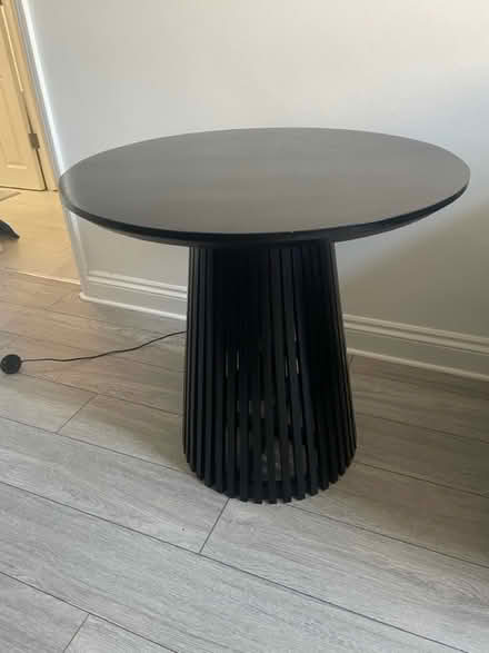 Photo of free Round Black Table (Shacklewell) #1