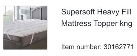 Photo of free Dunelm kingsize mattress topper (Shepperton TW17) #3