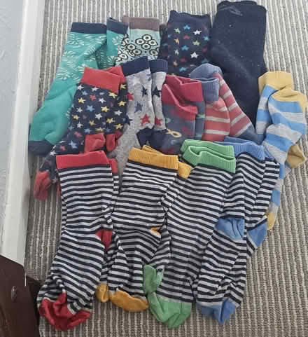 Photo of free 13 pairs boys unisex socks 12-3 (Hounslow TW3) #1