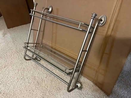 Photo of free Metal and glass shelf (Shepard Rd and Alton) #3