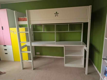 Photo of free Kids Bunk Bed Desk/Storage (White) (Kempston MK43) #2