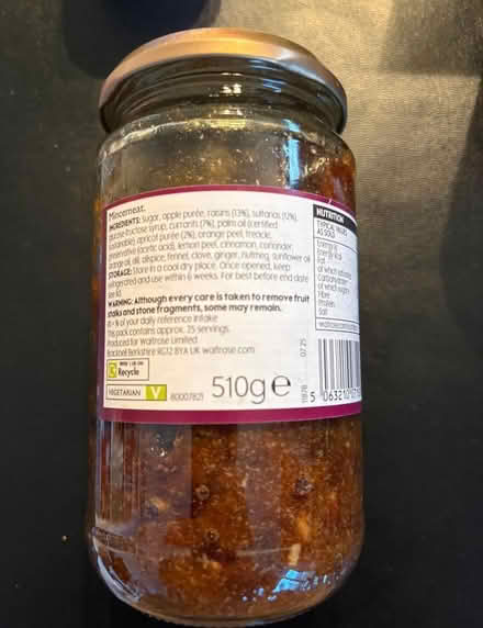 Photo of free Two Jars of Waitrose Mincemeat (Union Street, Borough SE1) #2