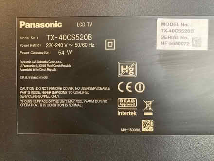 Photo of free 40" lcd tv (Aldersbrook E12) #3