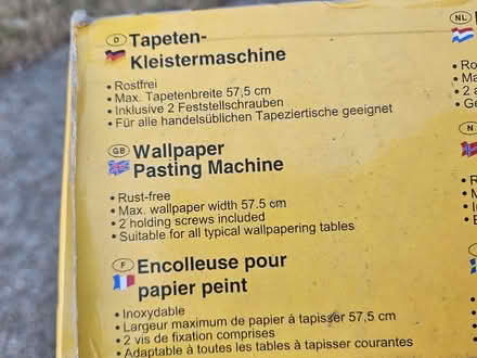 Photo of free Wallpaper pasting machine (Whitfield CT16) #2