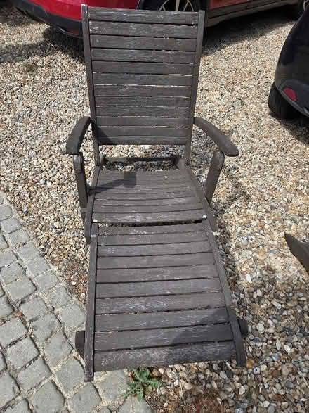 Photo of free 2 x hard wood steamer chairs (South Ascot SL5) #1