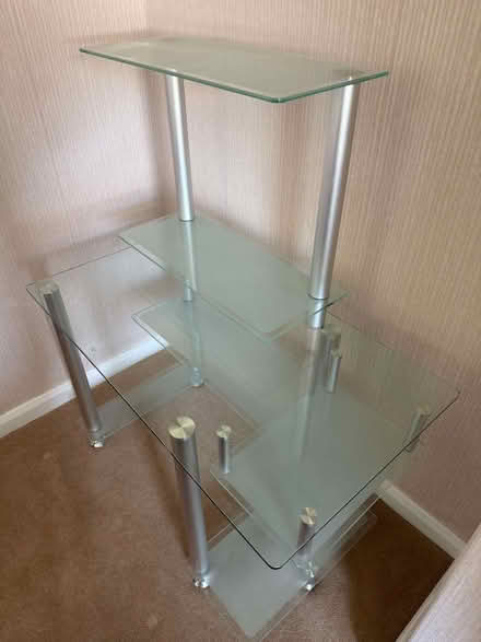 Photo of free Tempered Glass and Metal Computer Desk (Lawnswood LS16) #2