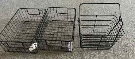 Photo of free 3 metal storage baskets (Plumpton CA11) #1