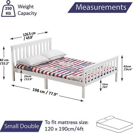 Photo of 4ft / small double bed frame (Shawbirch TF1) #1
