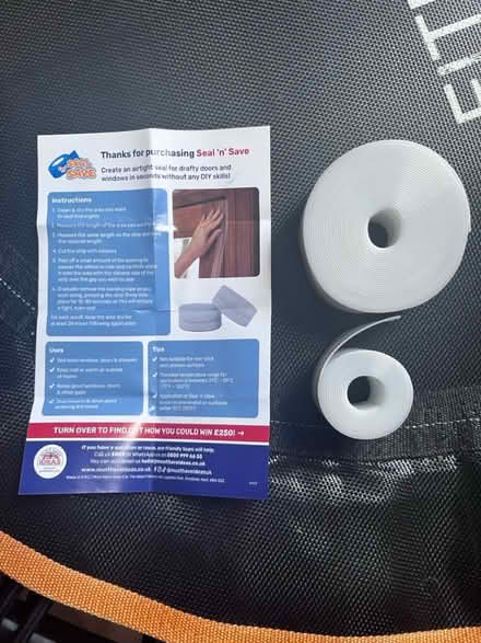 Photo of free Draughty window / door seal tape (Surbiton KT6) #1