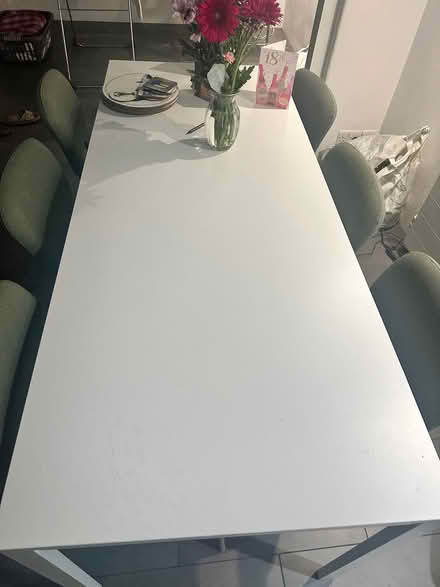 Photo of free IKEA dining table and 6 chairs (EX30AJ) #2