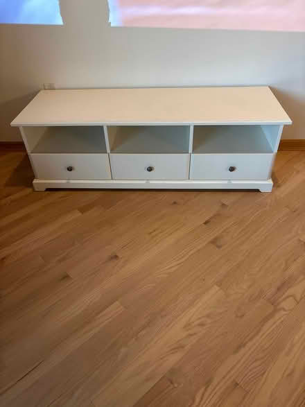 Photo of free White ikea TV table (Madison st and Des plaines) #1