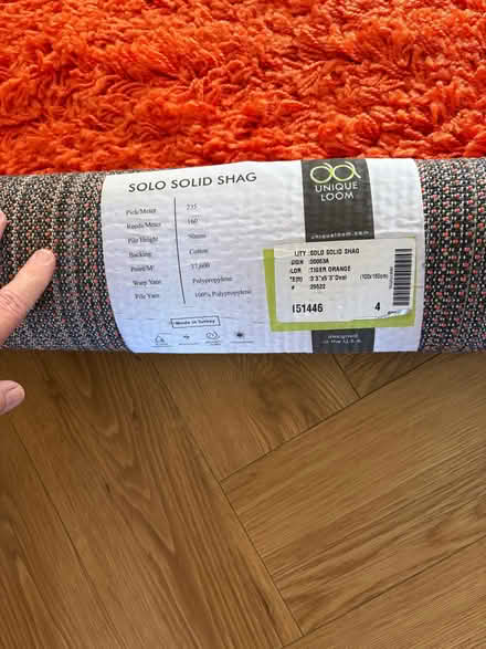 Photo of free Orange rug (Roffey RH12) #2