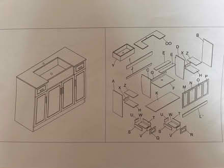 Photo of free Flat pack vanity unit parts (New Brighton CH45) #4