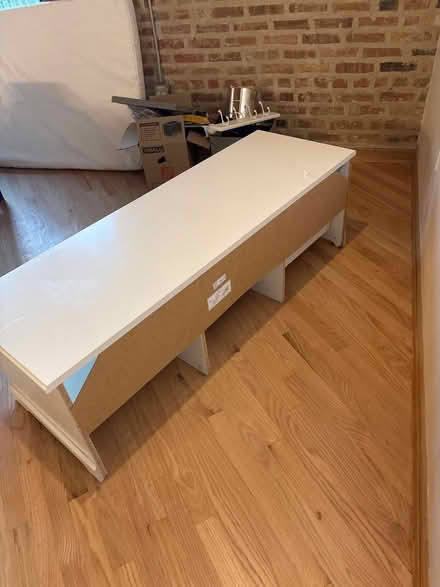 Photo of free White ikea TV table (Madison st and Des plaines) #3