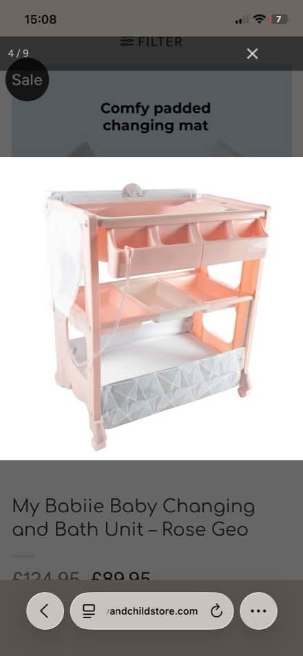Photo of free My babbie changing unit/bath (Shardend B34) #2