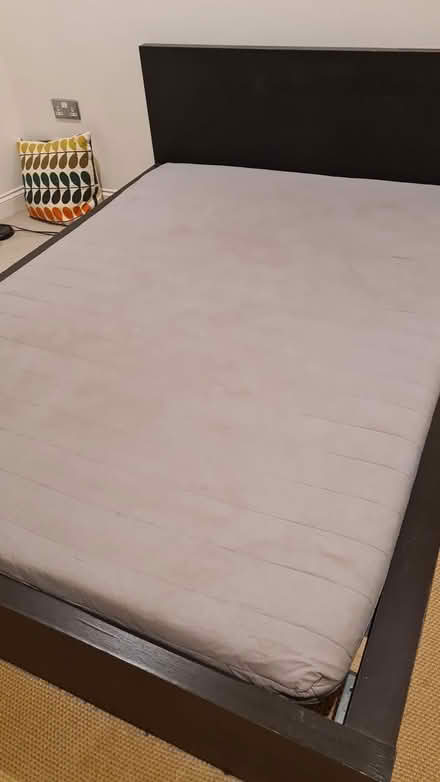Photo of free IKEA Malm Double Bed with Mattress (Hammersmith) #2