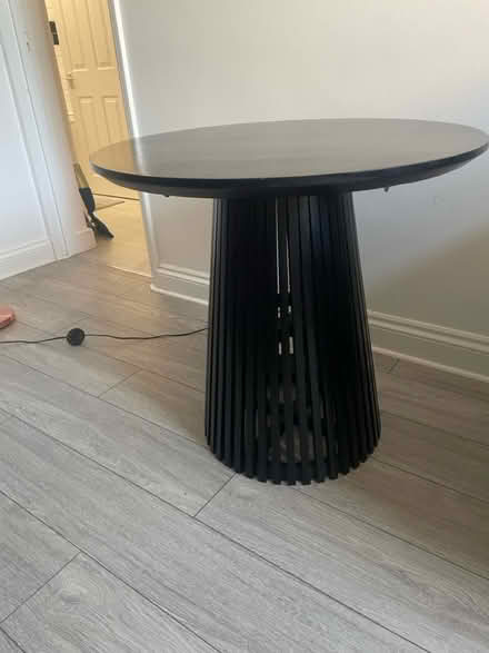 Photo of free Round Black Table (Shacklewell) #3