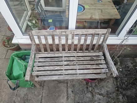 Photo of free Garden bench - worn condition (W5) #1