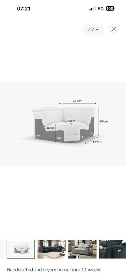 Photo of free corner sofa module (Gateford S81) #2