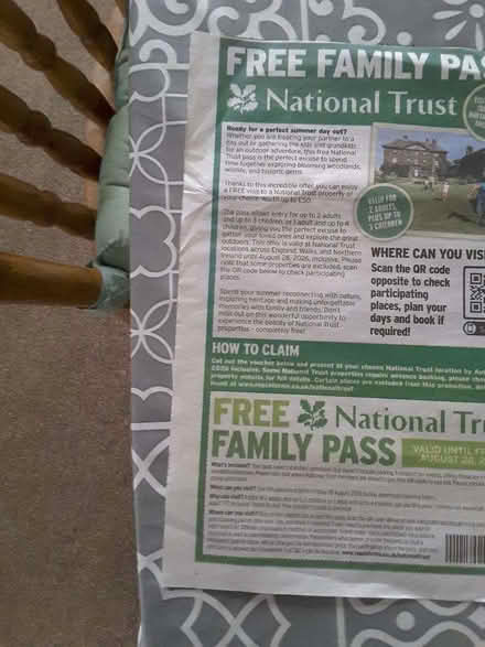 Photo of free Family Pass for use at National Trust (The Rock TF3) #1