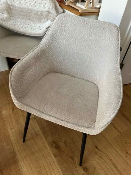 Photo of free Borg dining room chairs x 4 (Battersea SW11) #3