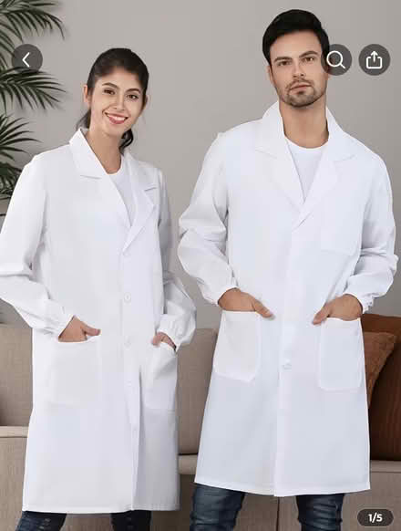 Photo of Lab coat white (Crookes S10) #1
