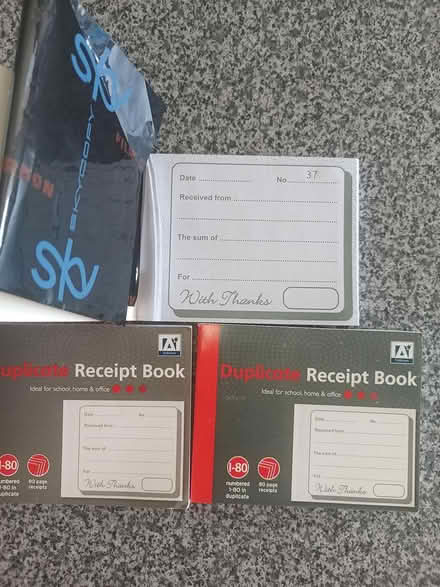 Photo of free Duplicate Receipt Books (Basildon SS13) #1