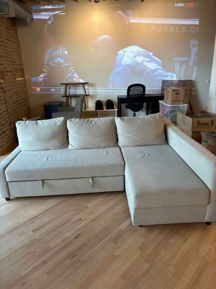 Photo of free IKEA pullout couch with storage (Madison st and Des plaines) #2