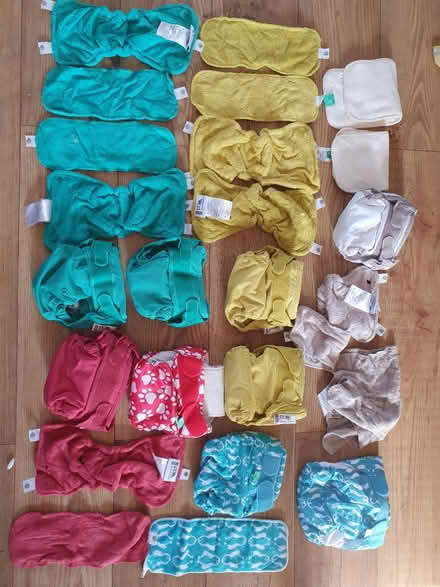 Photo of free 9xReusable nappies & box of liners (Central park, East Ham E6) #1