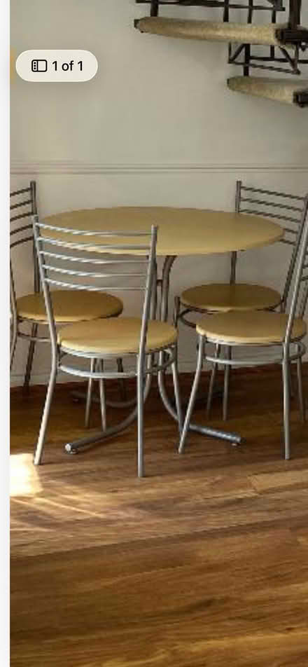 Photo of free Kitchen table and four chairs (Harborough Magna CV23) #1