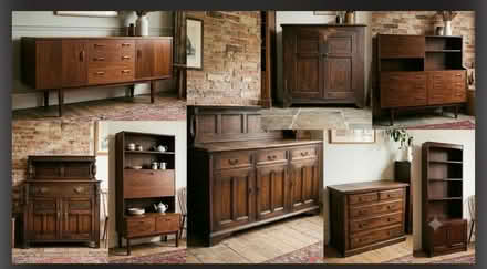 Photo of Old Dark Wood Sideboard / Shelving / Storage Units (West Oxfordshire OX28) #1