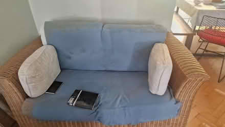 Photo of free 2 seater cane sofa (Sm5) #1