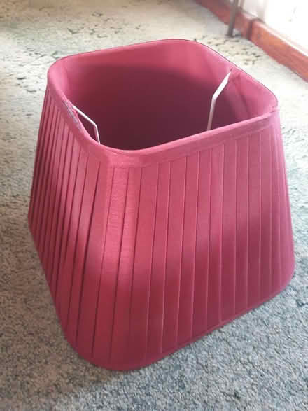Photo of free red lampshade (Woodside WD25) #2