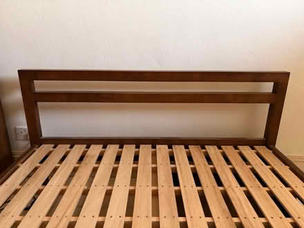 Photo of free Wooden double bed with drawers (Streatham Common) #2