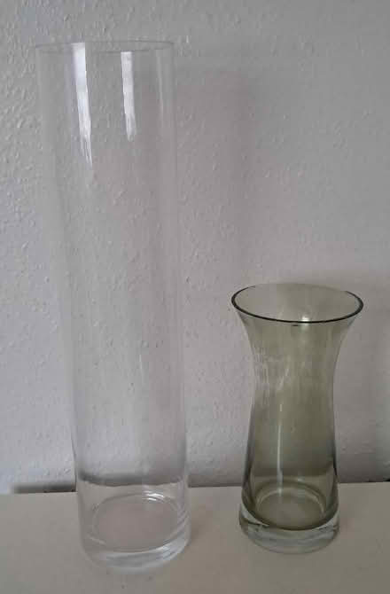 Photo of free 2 Glass Vases (Taunton Eastgate District Ward TA1) #1