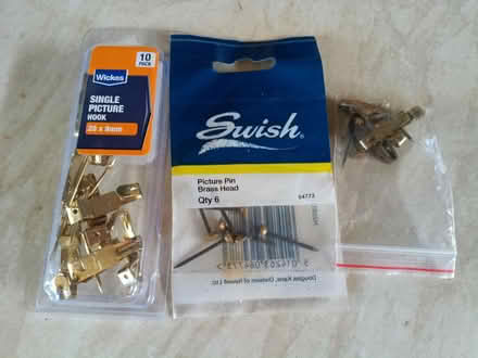 Photo of free Picture hooks and pins job lot (Westminster Drive PO21) #1