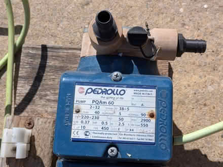 Photo of free Fast 240V water pump (Godalming) #3