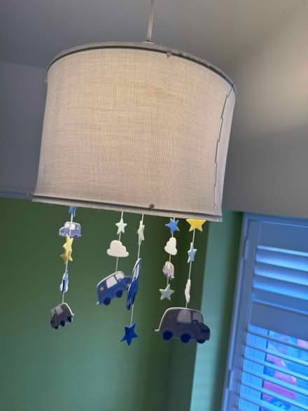 Photo of free Baby blue light shade - nursery (KT3 New Malden) #3
