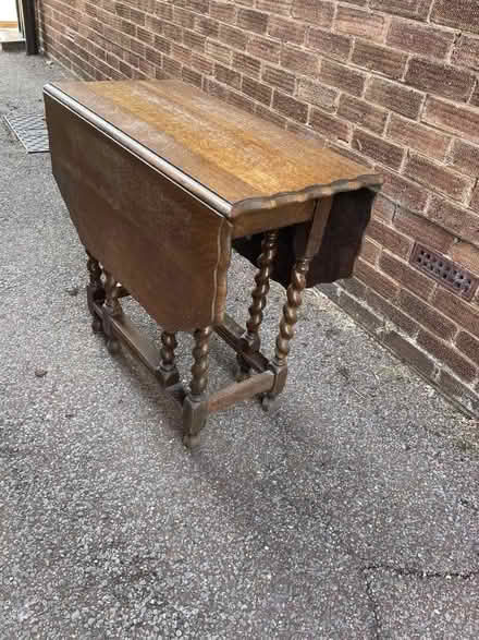 Photo of free Gate leg table with barley twist legs in need of tlc (West Blatchington BN3) #4
