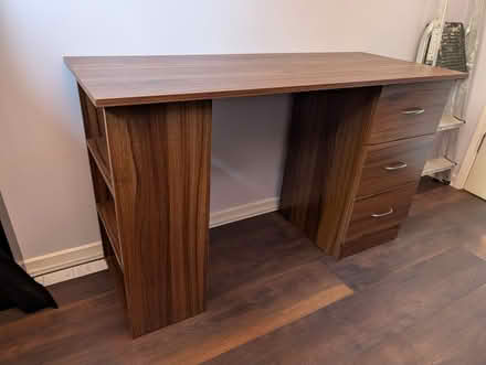 Photo of free Wooden Desk with Storage (Bracknell RG12) #2