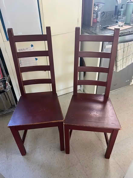 Photo of free Set of 2 dining room chairs (Lower Piedmont) #1