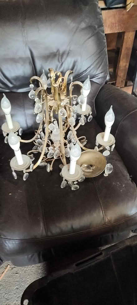 Photo of free wood, nails, chandelier (Wakefield, Ma) #2