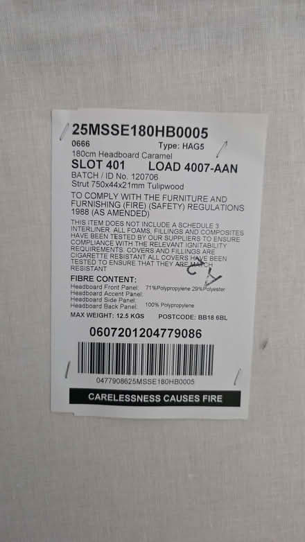 Photo of free super king size headboard (Inchinnan PA8) #2