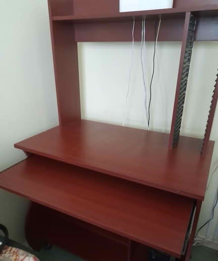 Photo of free Small mahogany effect computer unit (Acle NR13) #1