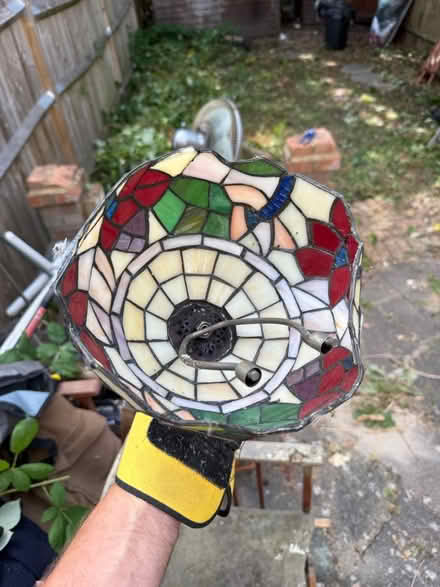 Photo of free Tiffany-style stained glass lamp sh (SW18 4QZ) #2