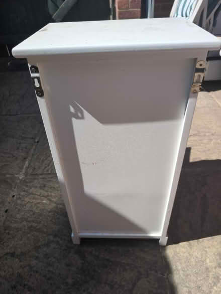 Photo of free white wooden storage cabinet (Byfleet KT14) #4