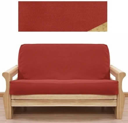 Photo of free Full size futon cover and pillows (San Rafael) #1