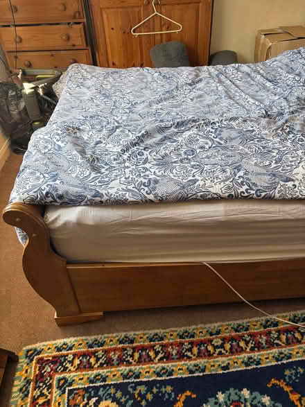Photo of free Double sleigh bed & mattress (Catsfield TN33) #3