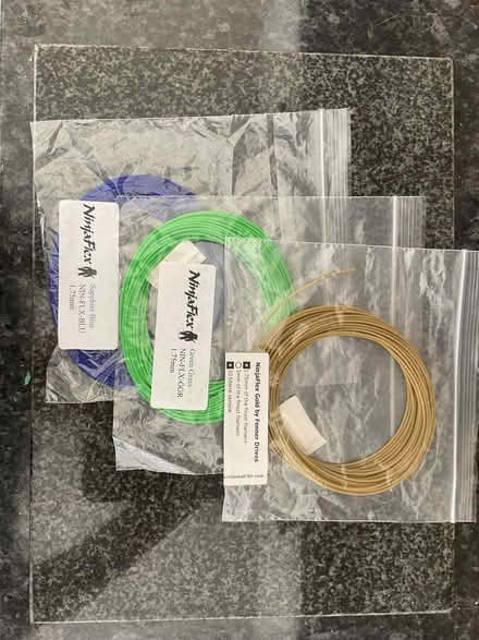 Photo of free Ninja flex 1.75mm 3d printer filament x 3 10m samples (Hulme WA2) #1