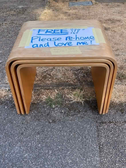 Photo of free 3 Habitat nest of tables (Rochester ME1) #2